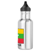 Flagge von Myanmar Edelstahlflasche (Rechts)
