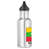 Flagge von Myanmar Edelstahlflasche (Links)
