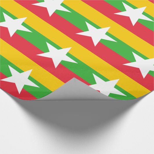 Flagge von Myanmar Geschenkpapier (Ecke)