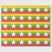 Flagge von Myanmar Geschenkpapier (Flach)