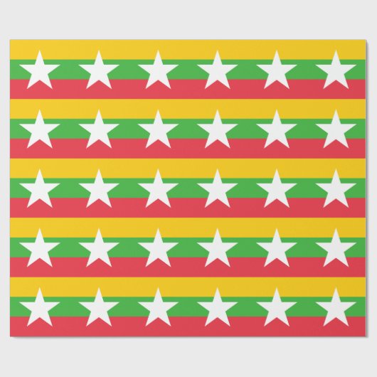 Flagge von Myanmar Geschenkpapier (Flach)