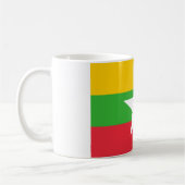 Flagge von Myanmar Kaffeetasse (Links)