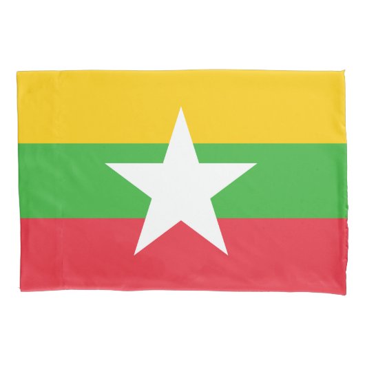Flagge von Myanmar Kissenbezug (Vorderseite)