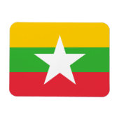 Flagge von Myanmar Magnet (Horizontal)