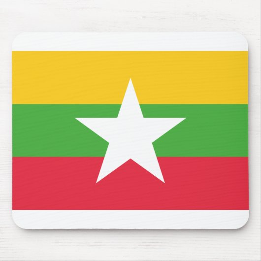 Flagge von Myanmar Mousepad (Vorne)