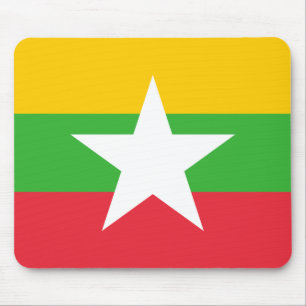 Flagge von Myanmar Mousepad