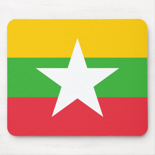 Flagge von Myanmar Mousepad (Vorne)