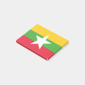 Flagge von Myanmar Post-it Klebezettel (angewinkelt)