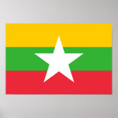 Flagge von Myanmar Poster (Vorne)