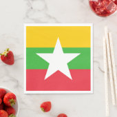 Flagge von Myanmar Serviette (Beispiel)