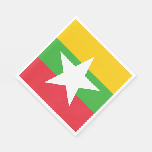 Flagge von Myanmar Serviette (Ecke)