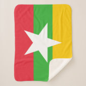 Flagge von Myanmar Sherpadecke (Vorderseite)