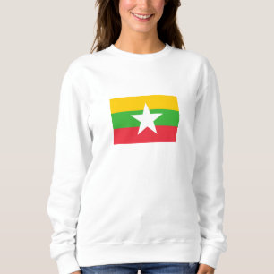 Flagge von Myanmar Sweatshirt