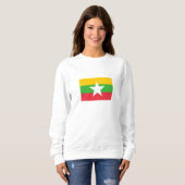 Flagge von Myanmar Sweatshirt (Vorne ganz)