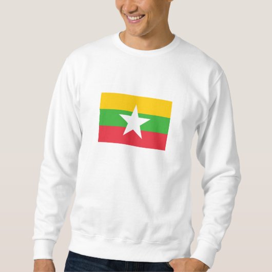 Flagge von Myanmar Sweatshirt (Vorderseite)