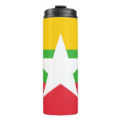 Flagge von Myanmar Thermosbecher (Vorderseite)