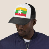 Flagge von Myanmar Truckerkappe (Beispiel)