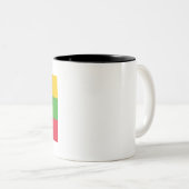 Flagge von Myanmar Zweifarbige Tasse (VorderseiteRechts)