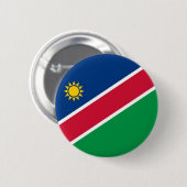 Flagge von Namibia auf Button-/Knopf-Abzeichen Button (Vorne & Hinten)