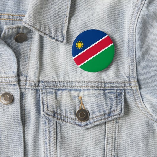 Flagge von Namibia auf Button-/Knopf-Abzeichen Button (Beispiel)