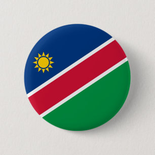 Flagge von Namibia auf Button-/Knopf-Abzeichen Button
