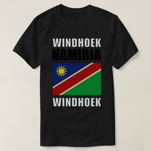 Flagge von Namibia T-Shirt (Design vorne)
