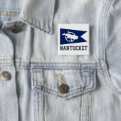 Flagge von Nantucket, Massachusetts Button (Beispiel)
