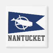 Flagge von Nantucket, Massachusetts Magnet (Vorne)