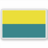 Flagge von Narva, Estland Aufkleber (Vorderseite)