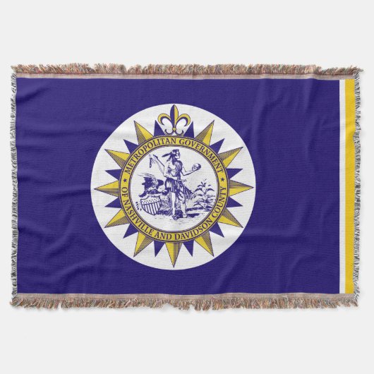 Flagge von Nashville, Tennessee-Kreuzblanket Decke (Vorderseite)