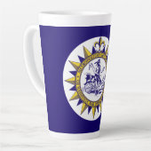 Flagge von Nashville, Tennessee Latte Tasse (Linke Ecke)