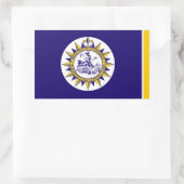 Flagge von Nashville, Tennessee Rechteckiger Aufkleber (Tasche)