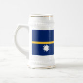 Flagge von Nauru Bierglas (Links)