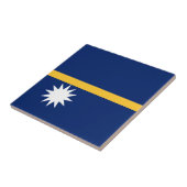 Flagge von Nauru Fliese (Seite)