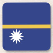 Flagge von Nauru Getränkeuntersetzer (Vorderseite)