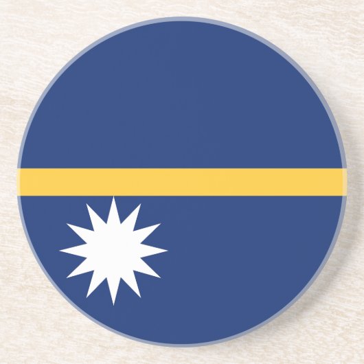 Flagge von Nauru Getränkeuntersetzer (Vorne)