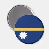 Flagge von Nauru Magnet (Vorderseite/Rückseite)