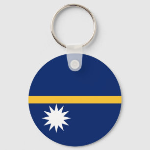 Flagge von Nauru Schlüsselanhänger