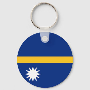 Flagge von Nauru Schlüsselanhänger