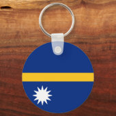 Flagge von Nauru Schlüsselanhänger (Rückseite)