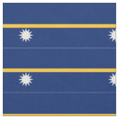 Flagge von Nauru Stoff (Nahaufnahme)