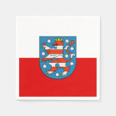 Flagge von Neapel in Nordrhein-Westfalen Serviette (Vorderseite)