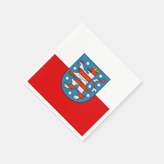 Flagge von Neapel in Nordrhein-Westfalen Serviette (Ecke)