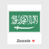 Flagge von Nejd (1921) Aufkleber (Blatt)