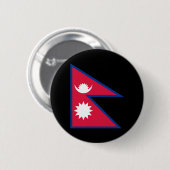 Flagge von Nepal Button (Vorne & Hinten)