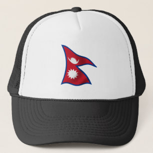 Flagge von Nepal Truckerkappe