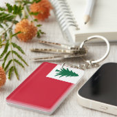 Flagge von Neuengland (nur Kiefern) - inoffizielle Schlüsselanhänger (Vorderseite rechts)