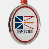 Flagge von Neufundland Ornament Aus Metall (Rechts)