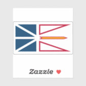 Flagge von Neufundland und Labrador Aufkleber (Blatt)