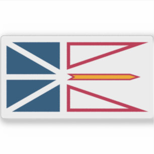 Flagge von Neufundland und Labrador Aufkleber